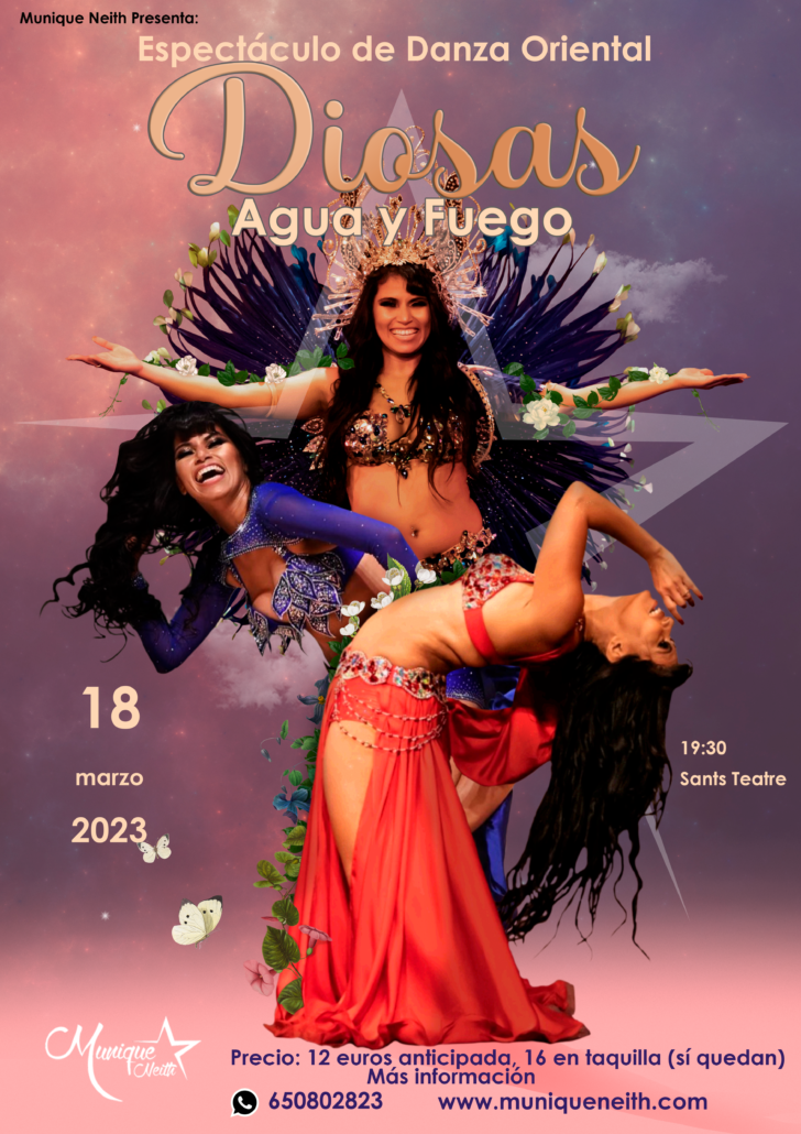 CartelDiosas agua y fuego