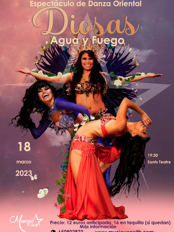 CartelDiosas agua y fuego